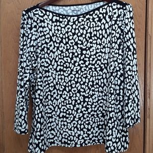 Land's End Boatneck Activewear UV Rashguard Top Size L